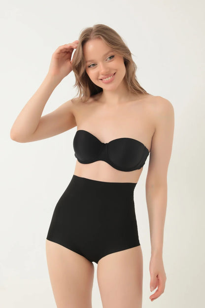 Dikişsiz Yüksek Bel Karın Toparlayıcı Slip Korse