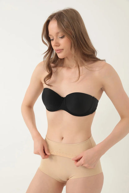 Dikişsiz Yüksek Bel Karın Toparlayıcı Slip Korse