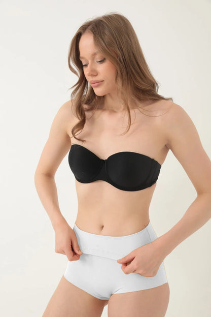 Dikişsiz Yüksek Bel Karın Toparlayıcı Slip Korse