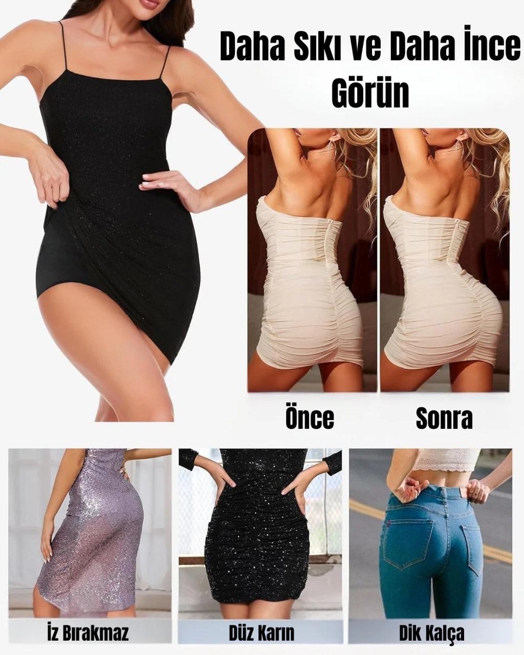 Dikişsiz Yüksek Bel Karın Toparlayıcı Slip Korse