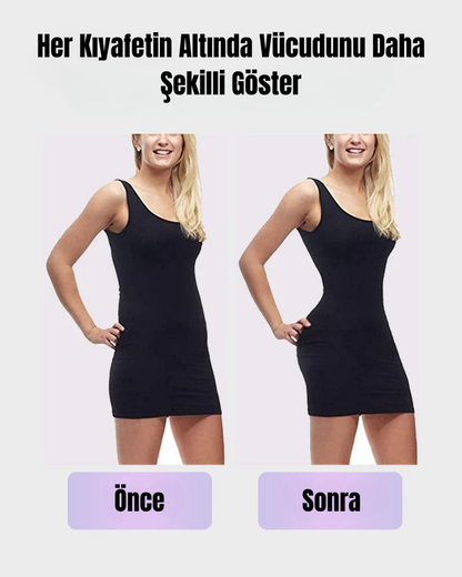 Dikişsiz Yüksek Bel Karın Toparlayıcı Slip Korse